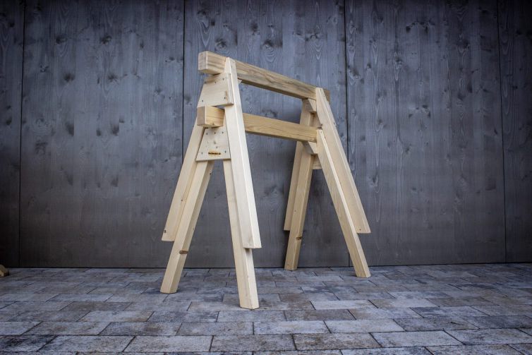 Holzbockel Zusammengebaut – Leichte Ausführung