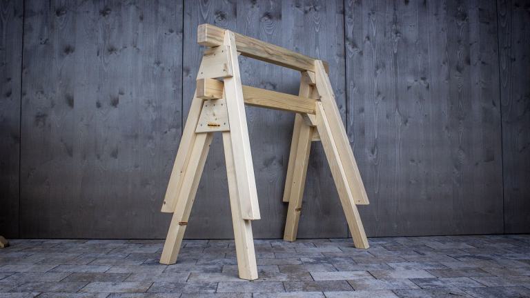 Holzbockel Zusammengebaut – Leichte Ausführung