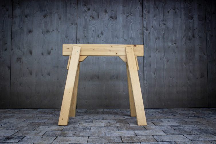 Holzbockel Zusammengebaut – Extra stabil
