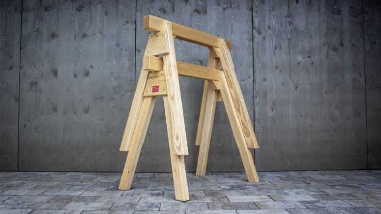 Holzbockel Zusammengebaut – Extra stabil